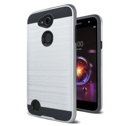 LG X Power 3, Fiesta 2, X Charge 2, Armor Hybrid Case (Silver)